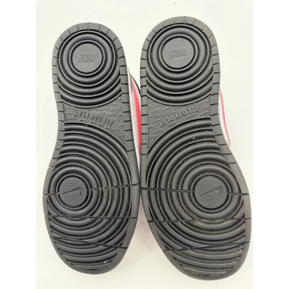 Nike Court Borough Mid 2 Kids' Shoes in Black/White/Sunset Pink Size 5Y